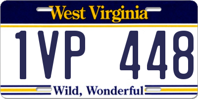 WV license plate 1VP448