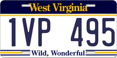WV license plate 1VP495