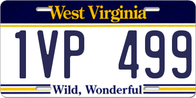 WV license plate 1VP499