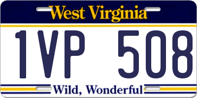 WV license plate 1VP508
