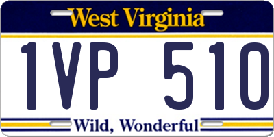 WV license plate 1VP510