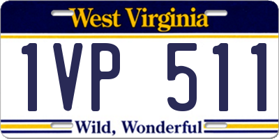 WV license plate 1VP511