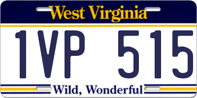 WV license plate 1VP515