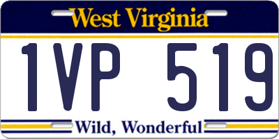 WV license plate 1VP519