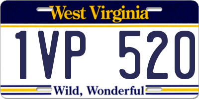 WV license plate 1VP520