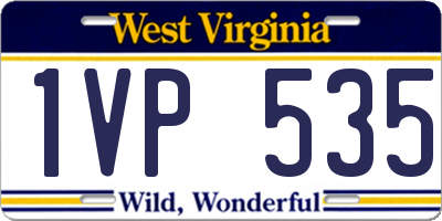 WV license plate 1VP535