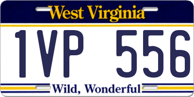 WV license plate 1VP556