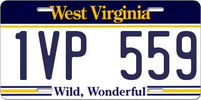 WV license plate 1VP559