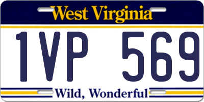 WV license plate 1VP569