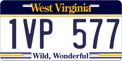 WV license plate 1VP577