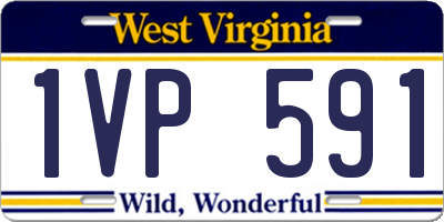 WV license plate 1VP591