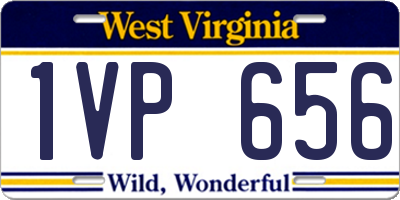 WV license plate 1VP656