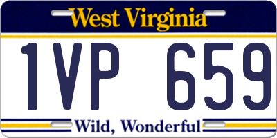 WV license plate 1VP659