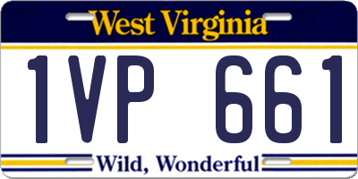 WV license plate 1VP661