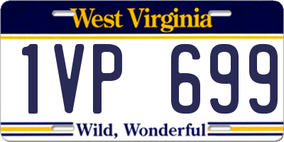 WV license plate 1VP699