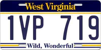 WV license plate 1VP719