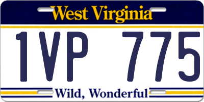 WV license plate 1VP775