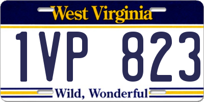 WV license plate 1VP823