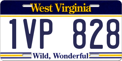 WV license plate 1VP828