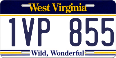 WV license plate 1VP855