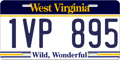 WV license plate 1VP895
