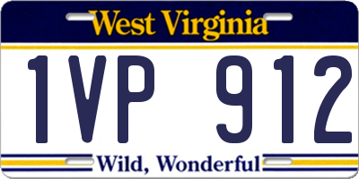 WV license plate 1VP912