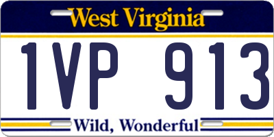 WV license plate 1VP913