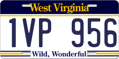 WV license plate 1VP956