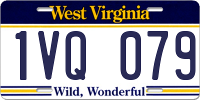 WV license plate 1VQ079