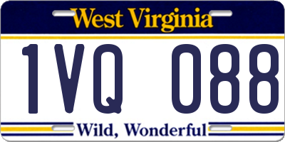 WV license plate 1VQ088