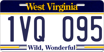 WV license plate 1VQ095