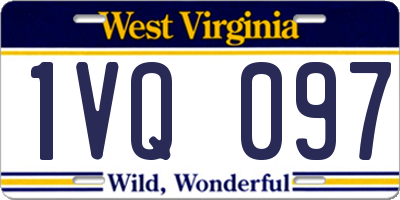 WV license plate 1VQ097