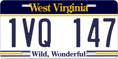 WV license plate 1VQ147