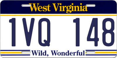 WV license plate 1VQ148