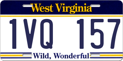 WV license plate 1VQ157