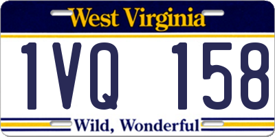 WV license plate 1VQ158