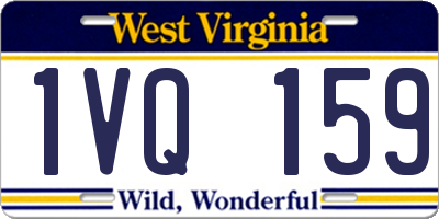 WV license plate 1VQ159