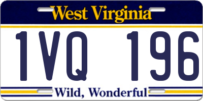 WV license plate 1VQ196