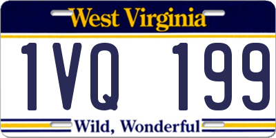 WV license plate 1VQ199
