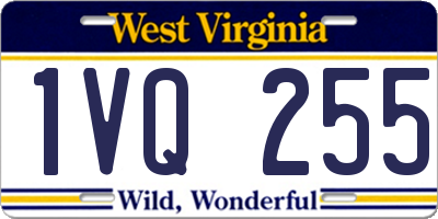 WV license plate 1VQ255