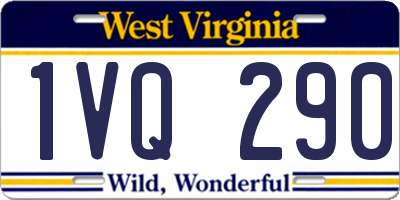 WV license plate 1VQ290