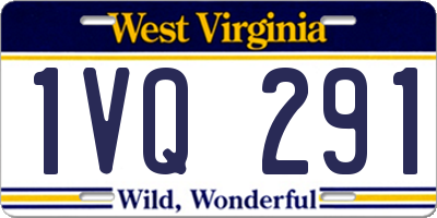 WV license plate 1VQ291