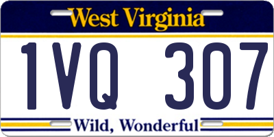 WV license plate 1VQ307