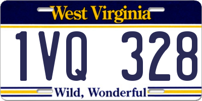 WV license plate 1VQ328