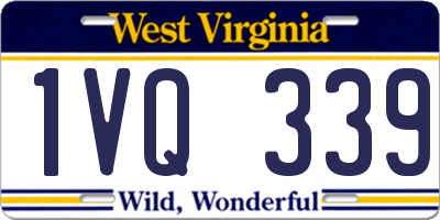 WV license plate 1VQ339