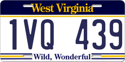 WV license plate 1VQ439