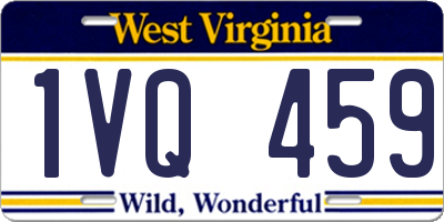 WV license plate 1VQ459
