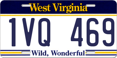 WV license plate 1VQ469