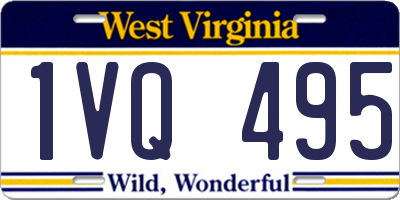 WV license plate 1VQ495