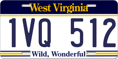 WV license plate 1VQ512